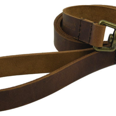 Dog Lead Heritage Leather Chestnut 1.3m x 19mm