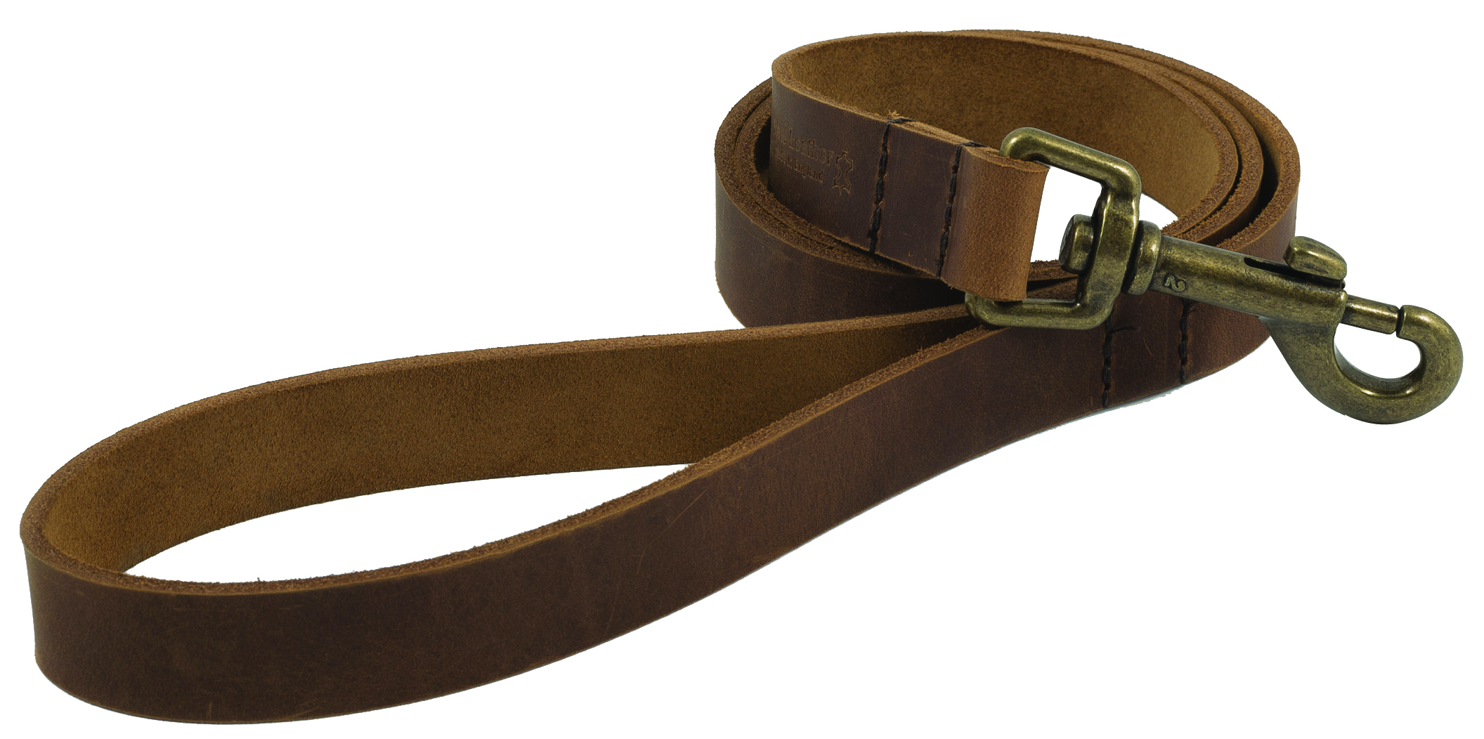 Dog Lead Heritage Leather Chestnut 1.3m x 19mm