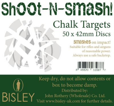 Chalk Targets Shoot-N-Smash 42mm Box of 50 by Bisley