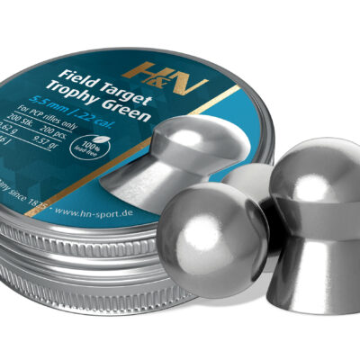Field Target Trophy Green .22 Tin of 200 by H&N