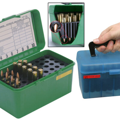 H50-R-MAG Deluxe Ammo Box 50 Round Handle R-Mag by MTM