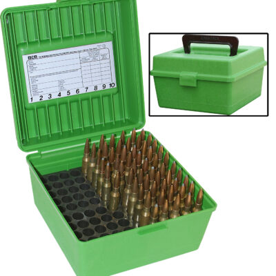 R-100-MAG Deluxe Ammo Box 100 Round Handle Ultra Mag by MTM