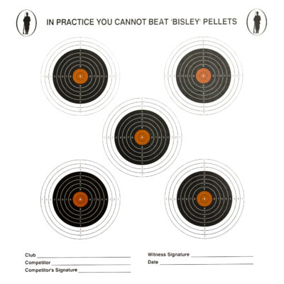 Loose 17cm Five Targets Economy Card Medium Pack of 1,000