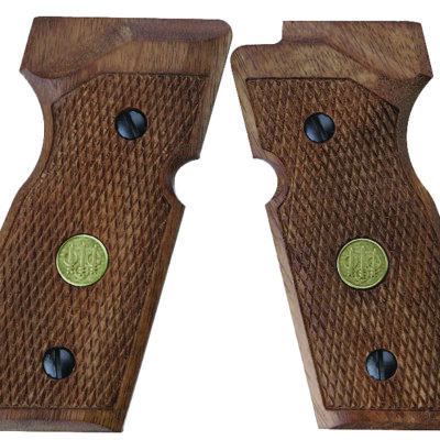WSL 419.131 Wood Grips for M 92 FS Pistol by Beretta