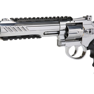 19081-S KL Herc 6" Silver Dual Ammo Revolver