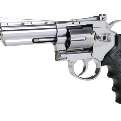 19082-S KL Herc 4" Silver Dual Ammo Revolver
