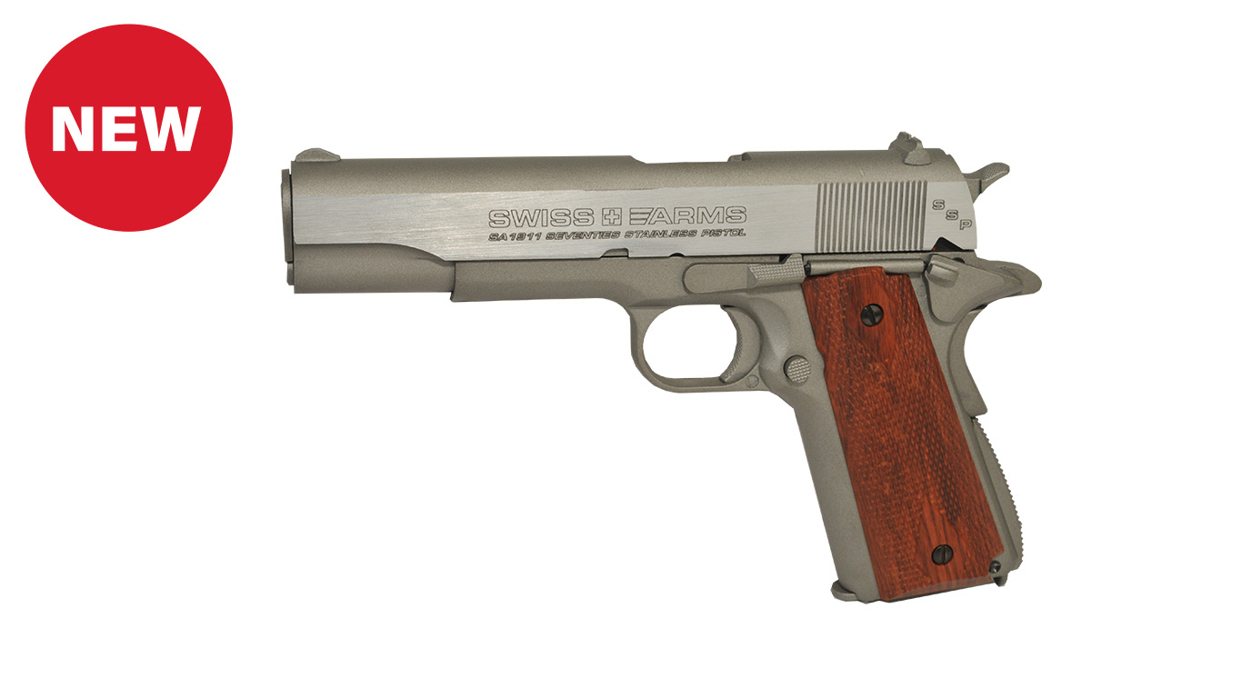 Swiss Arms 1911 Seventies BB Air Pistol Stainless