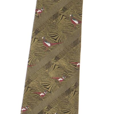 No.1 Tie Pheasants Polyester by Bisley