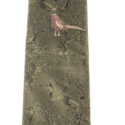 No.2 Tie Single Pheasant Polyester by Bisley