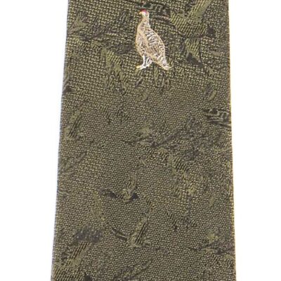 No.3 Tie Single Grouse Polyester by Bisley