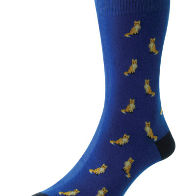 Fox Motif Socks by Bisley