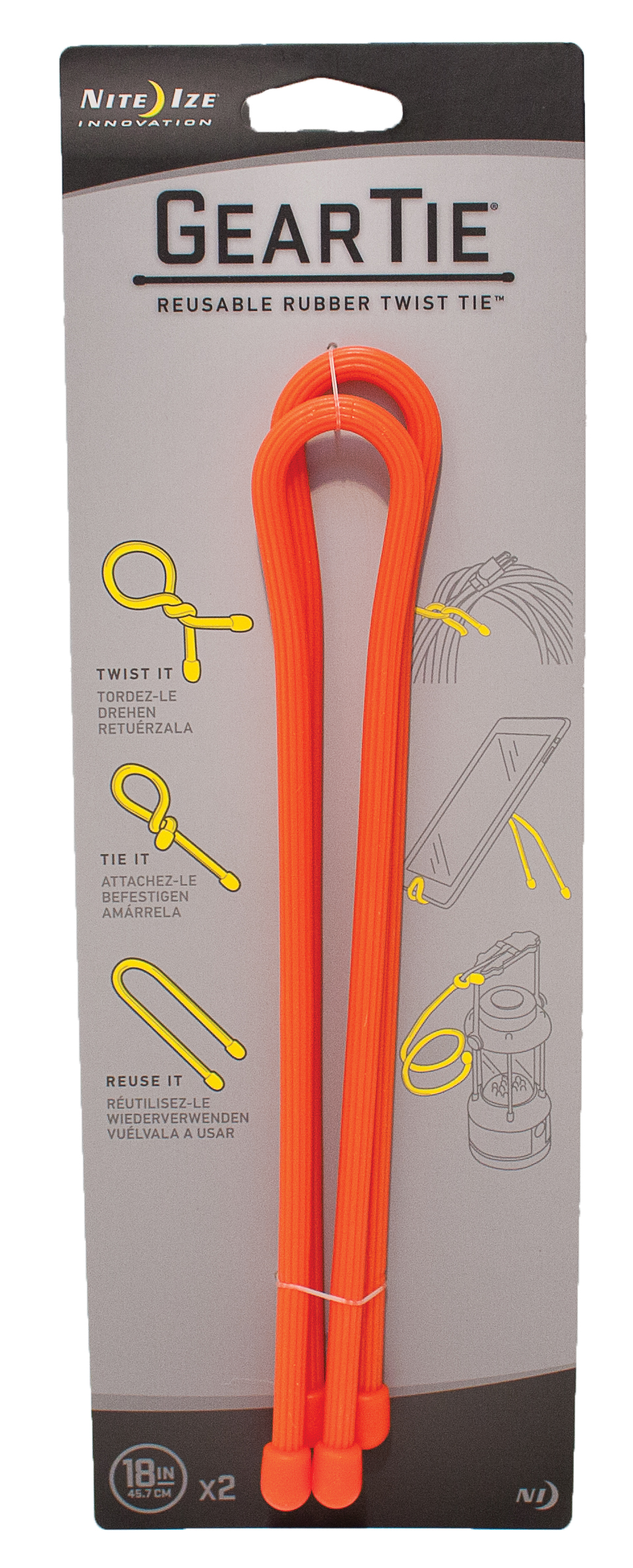 Gear Tie 18inch 2 Pack by Nite Ize