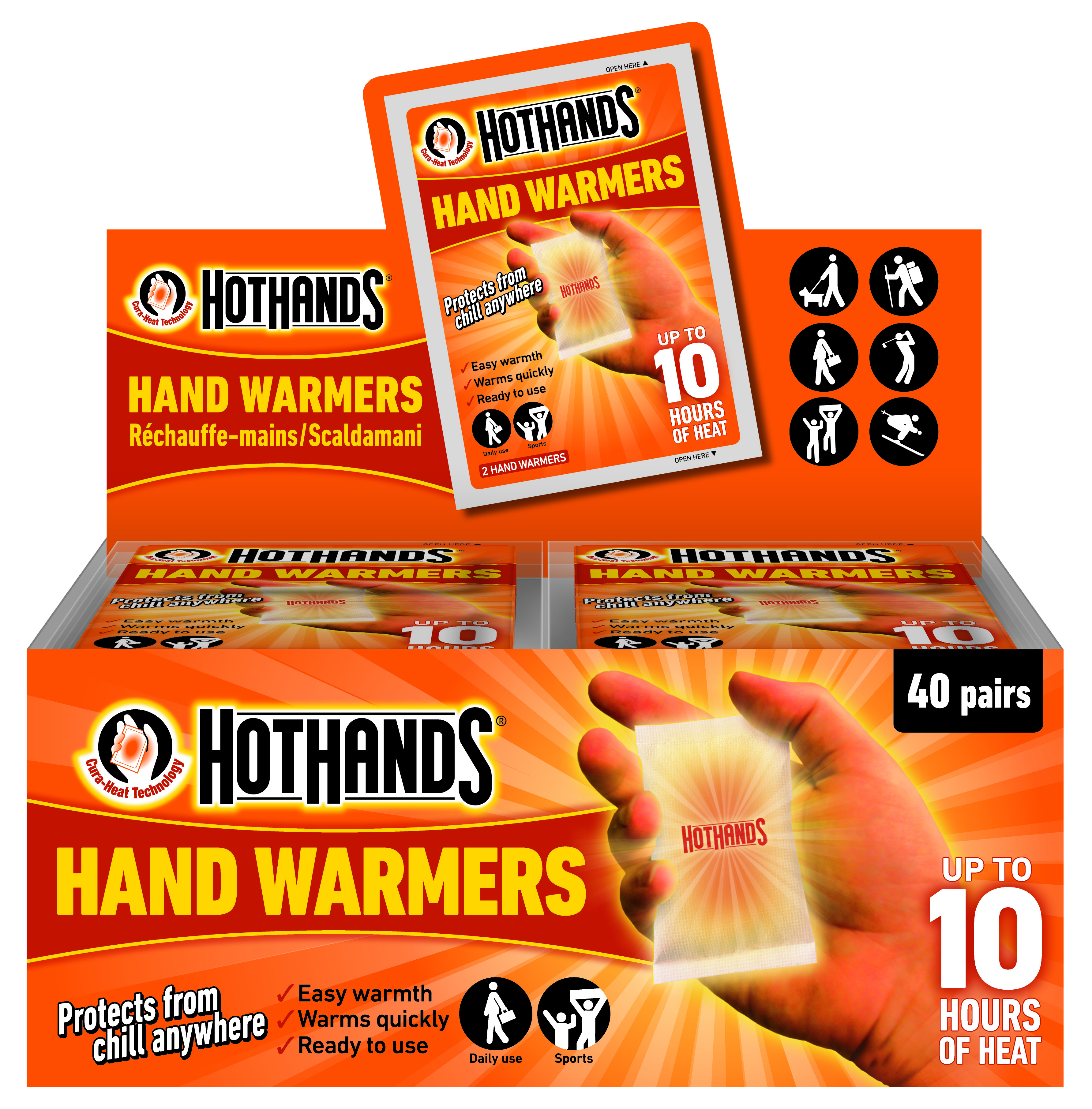 HotHands Hand Warmer Counter Display Box of 40 Pairs