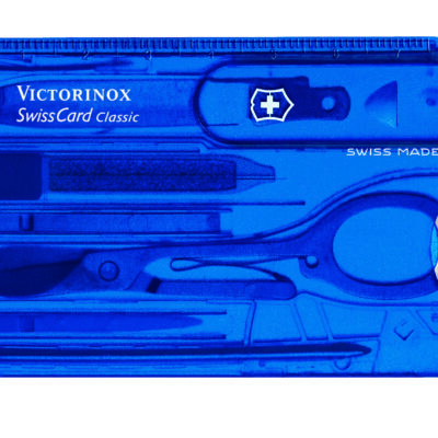 Blue Jelly Swiss Card in Blister by Victorinox