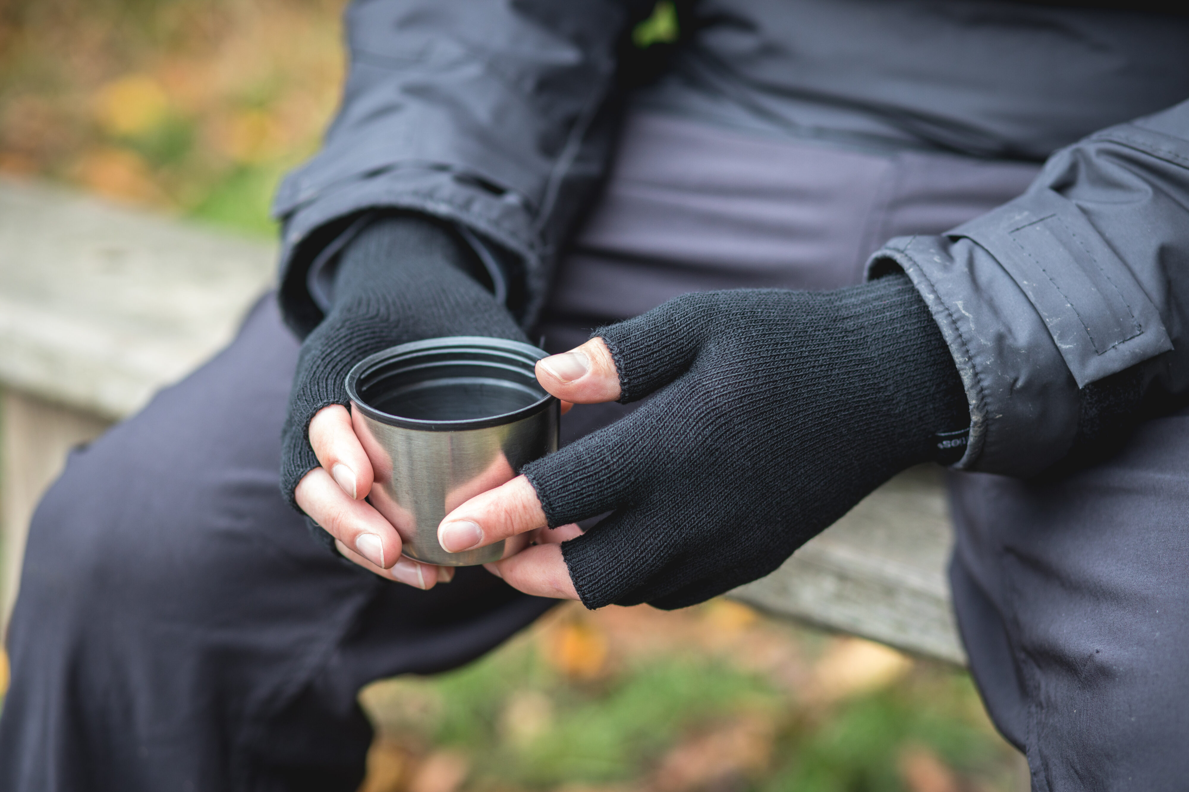 Gloves Thinny Fingerless Black by Extremities