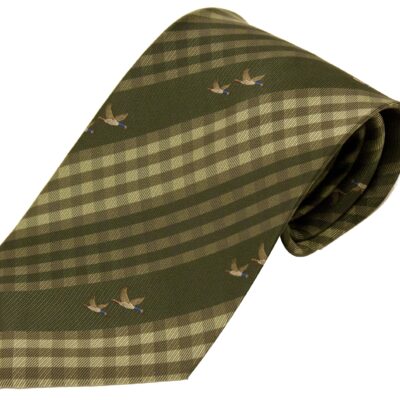 No.7 Tie Duck Check PolyesteR