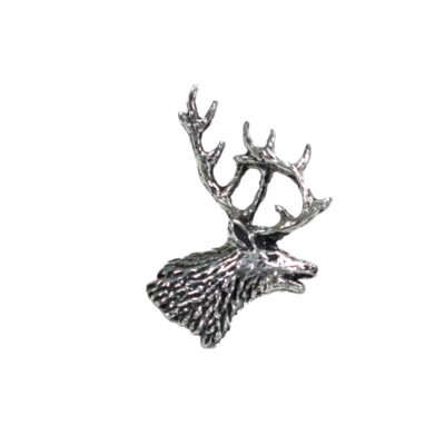 Pewter Pin No.74 Small Stags Head