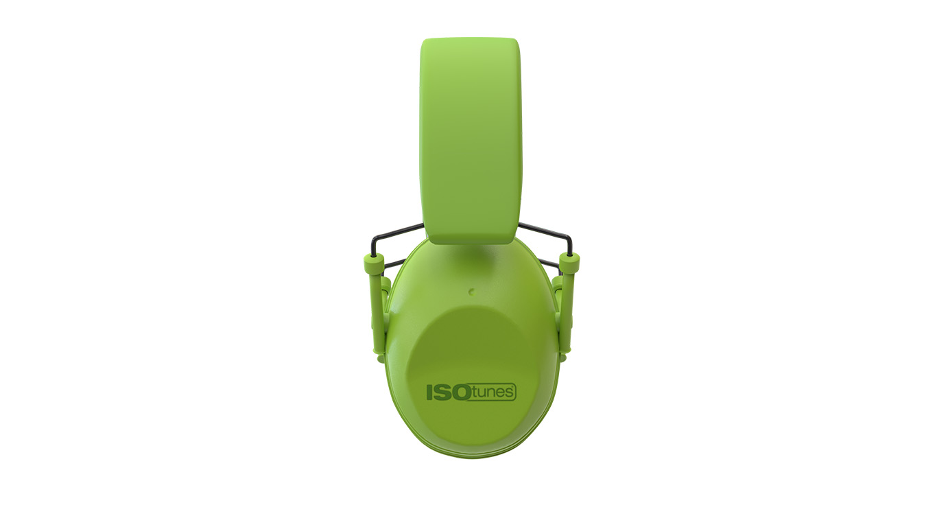 Junior Ear Defender Green by ISOTunes Sport