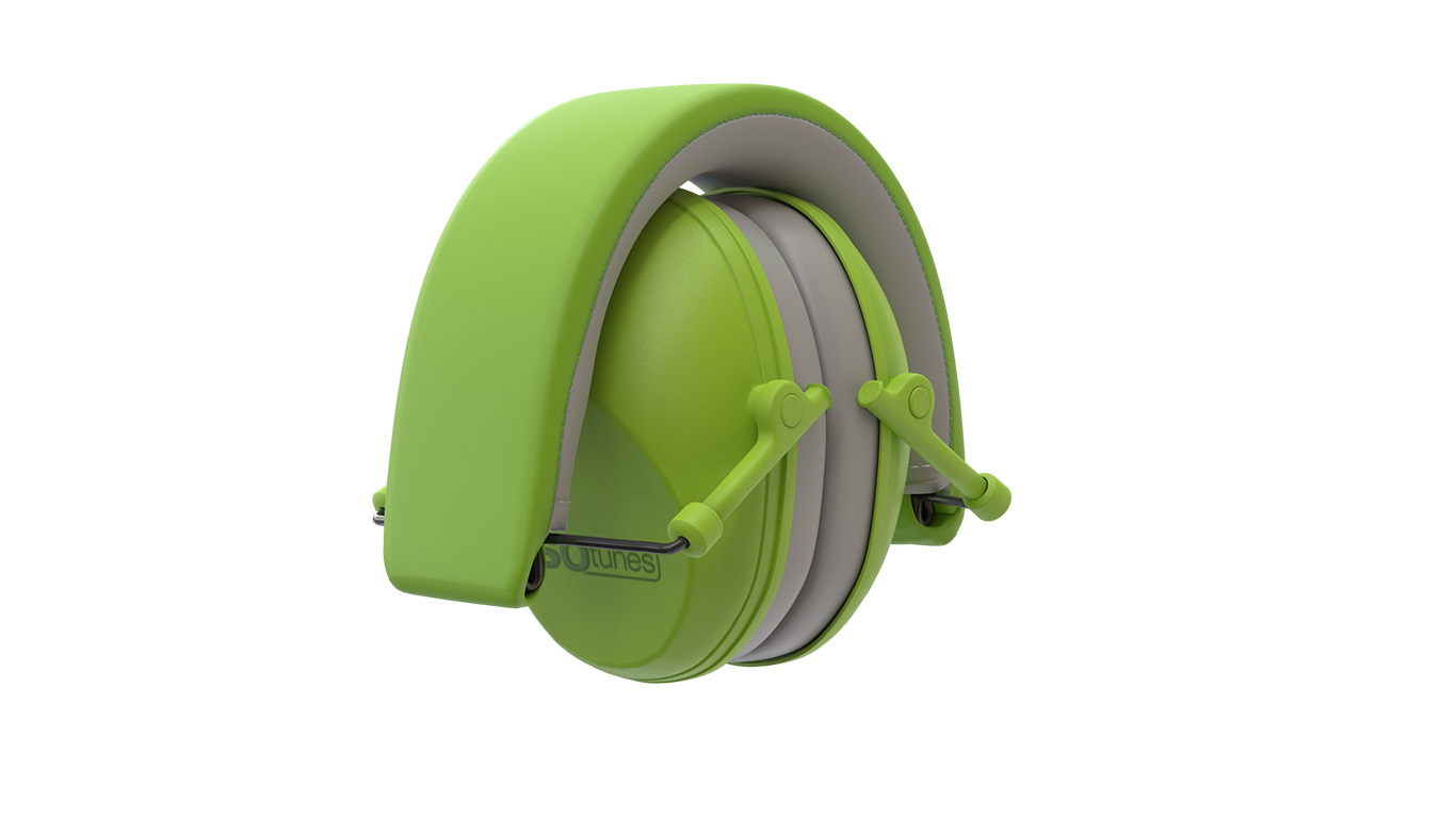 Junior Ear Defender Green by ISOTunes Sport