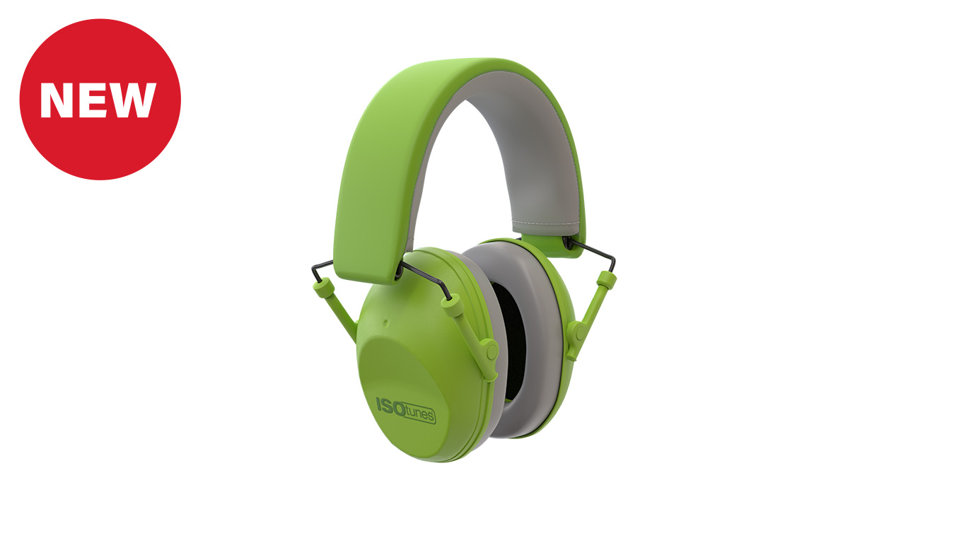 Junior Ear Defender Green by ISOTunes Sport