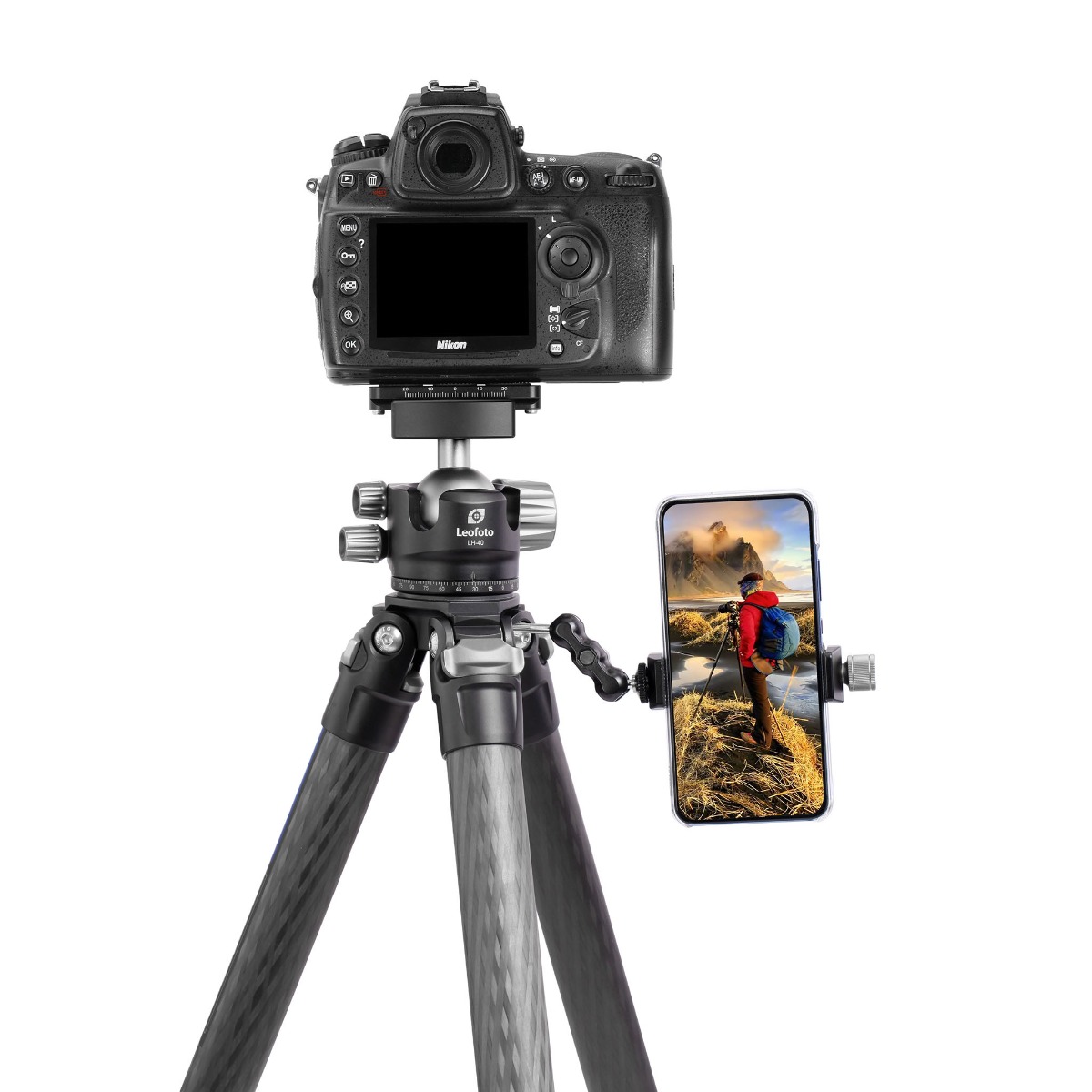 Leofoto Ranger LS-324C Carbon Fiber Tripod with Spider Bowl with LH-40 Ballhead