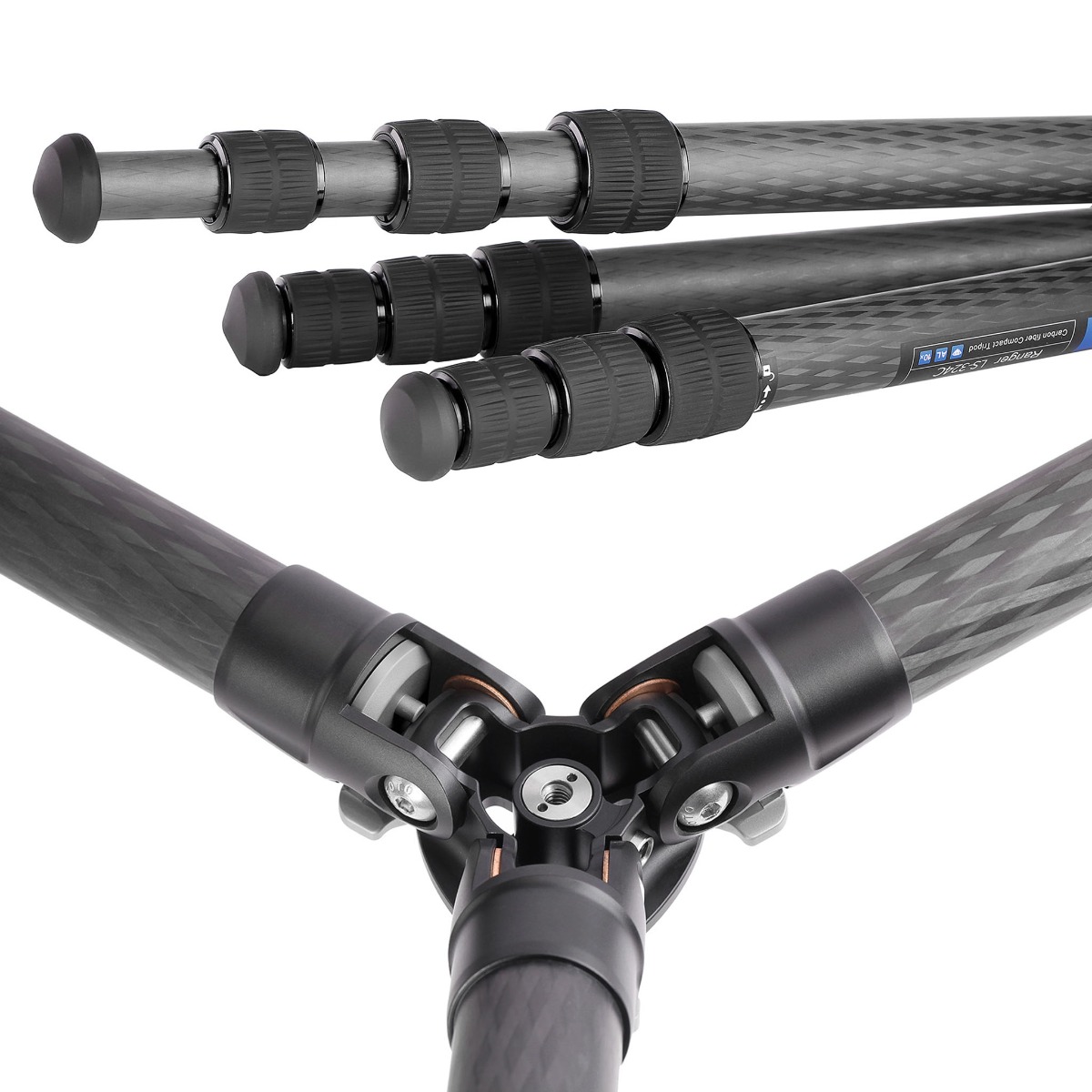 Leofoto Ranger LS-324C Carbon Fiber Tripod with Spider Bowl with LH-40 Ballhead