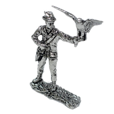 Pewter L Figurine Falconer