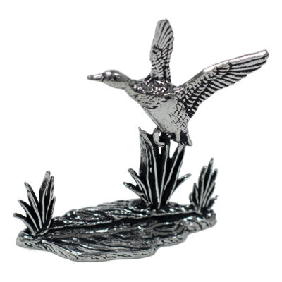 Pewter M Figurine Rising Mallard