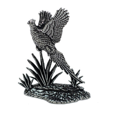 Pewter M Figurine Rising Pheasant