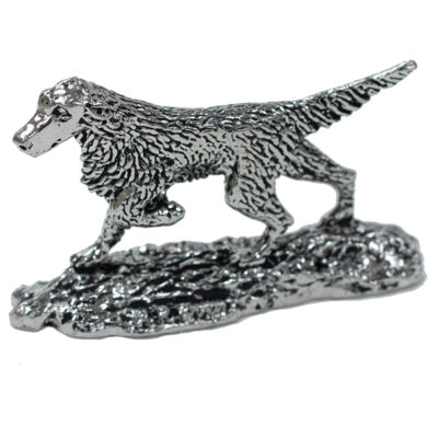 Pewter M Figurine Setter