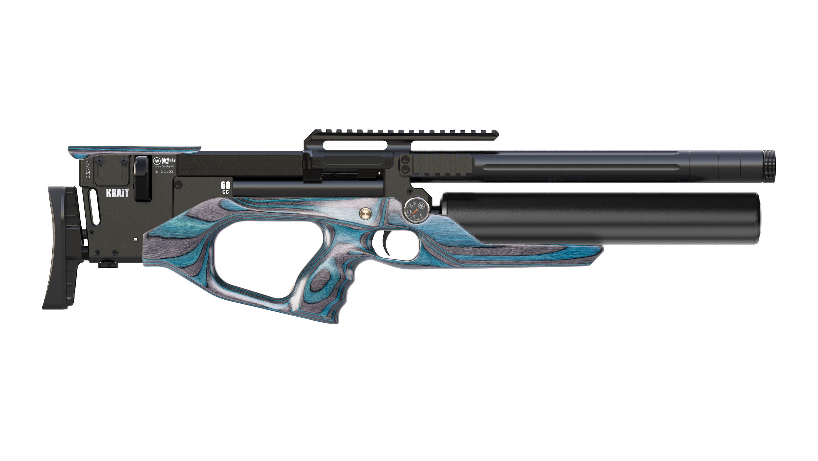 Krait-T Long High Power 22 Blue Laminate Stock